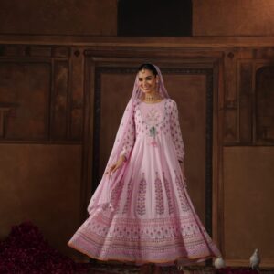 Mulmul Cotton Suit (Pink)