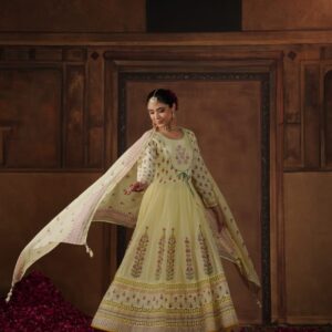 Mulmul Cotton Suit (Pastel Yellow)